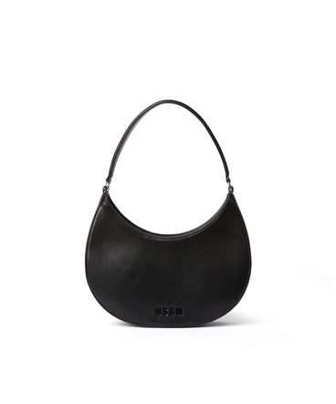 Opaque faux leather small "Hobo" shoulder bag