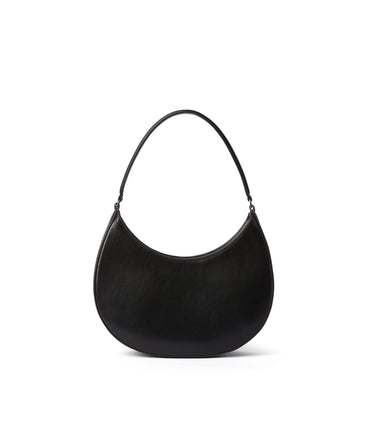 Opaque faux leather small "Hobo" shoulder bag