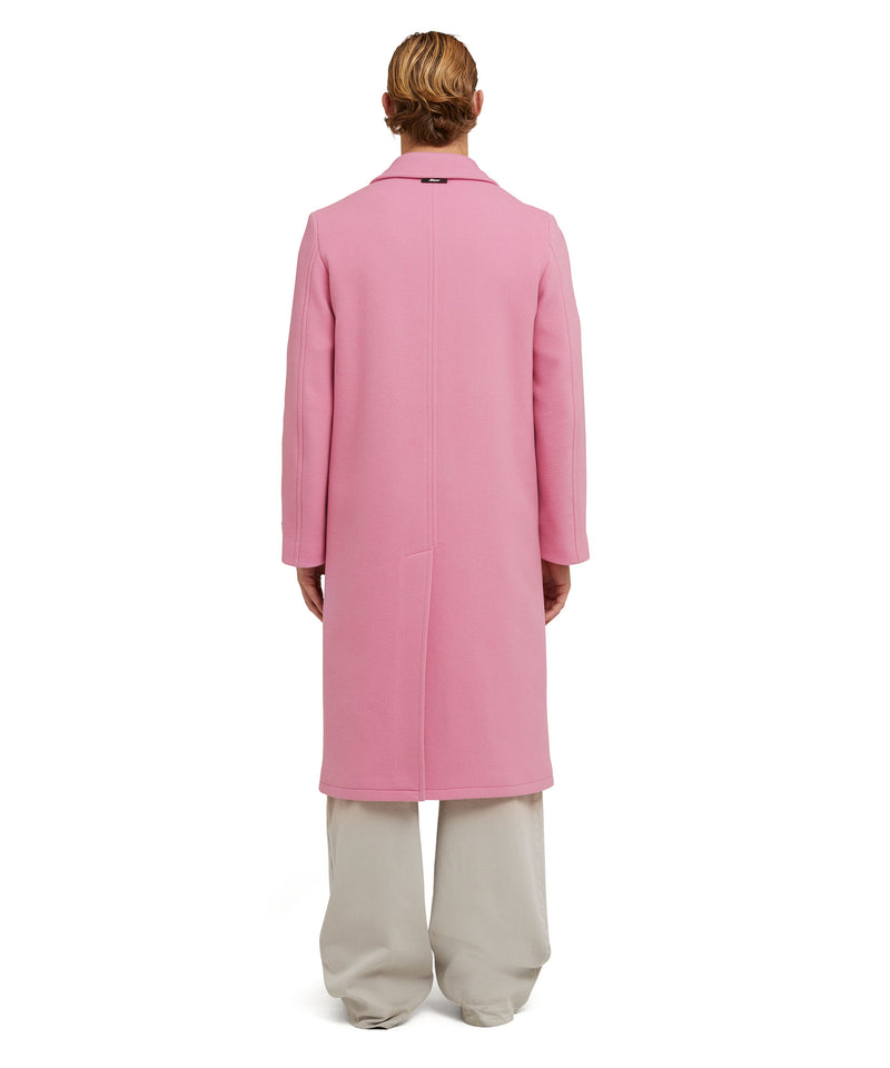 Virgin wool "Wool Coating" double-breasted coat PINK Men 