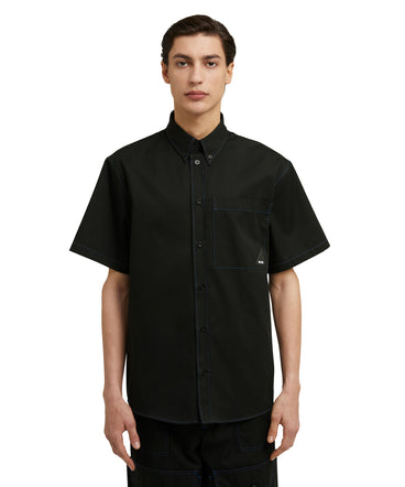 Mixed cotton "Technical Gabardine" shirt