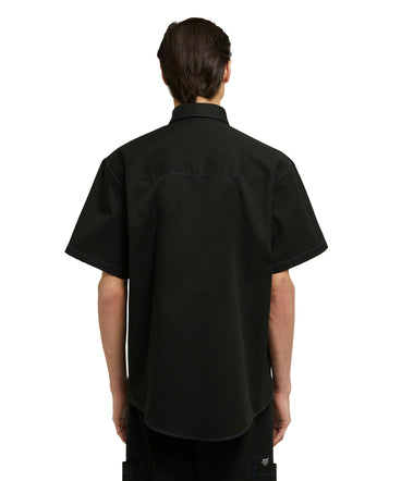 Mixed cotton "Technical Gabardine" shirt