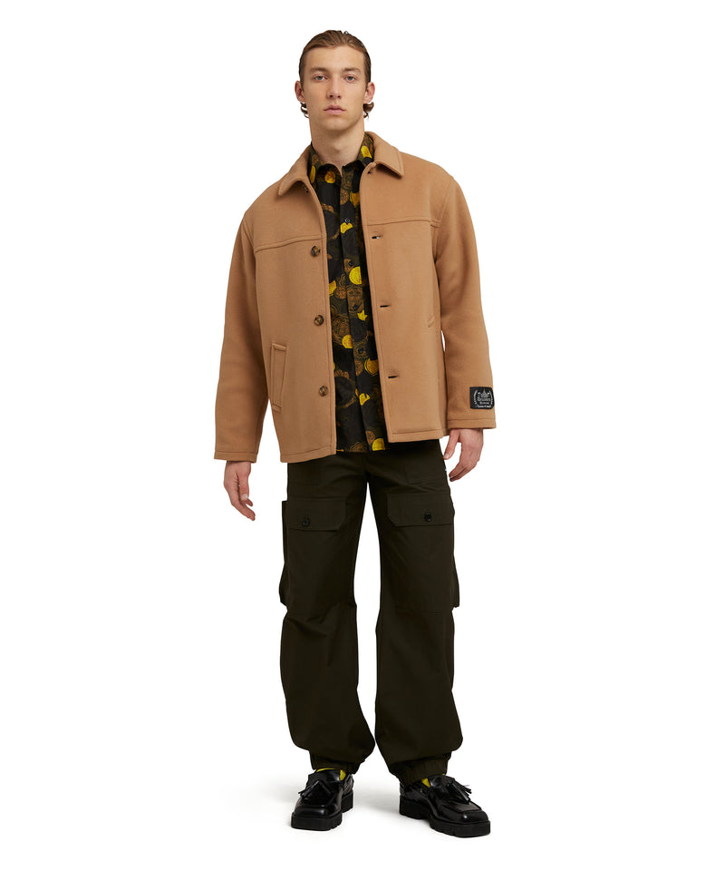 Organic cotton shirt with "all-over Token" print MILITARY GREEN Men 