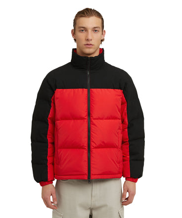 "Micro ripstop" color block down jacket