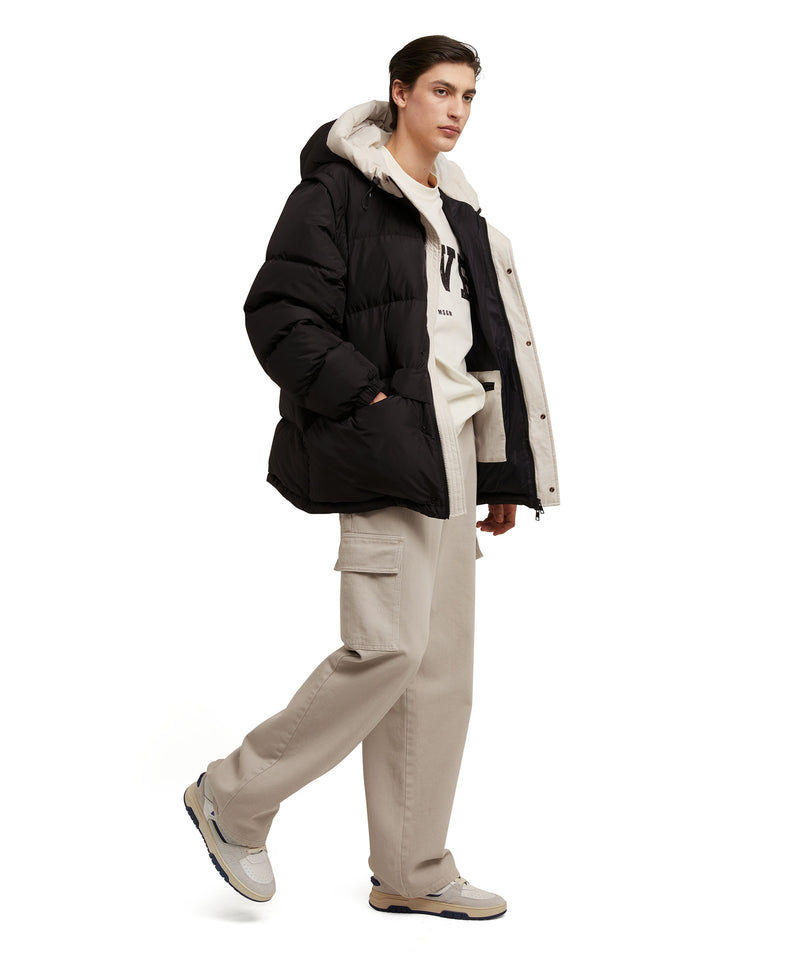 "Micro ripstop" down jacket with micro logo BLACK Men 