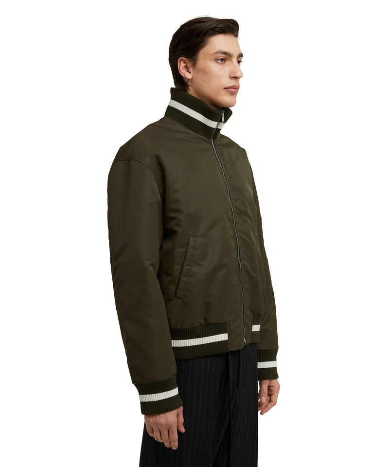 Padded "Cordura Nylon" bomber jacket MILITARY GREEN Men 