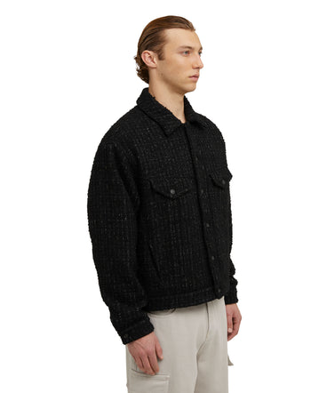 Blended wool  jacket with two front pockets