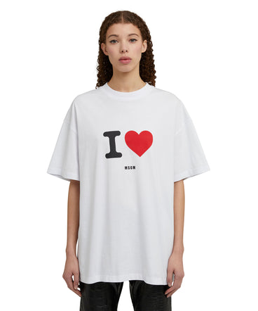 Crewneck t-shirt with seasonal statement