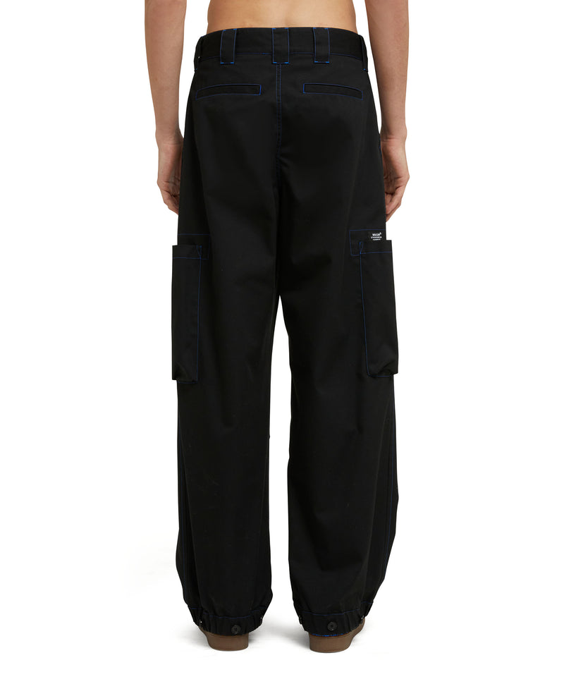 "Technical Gabardine" workwear trousers BLACK Men 