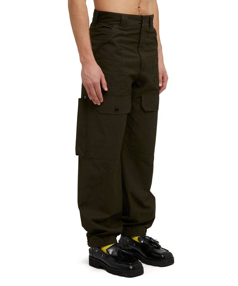 Organic cotton "Recycled Cotton Ripstop" workwear trousers PEPPER GREEN Men 