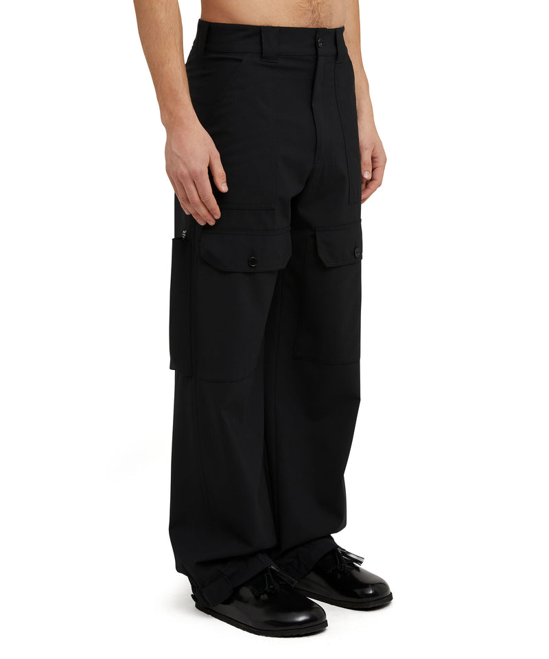 Virgin wool "Wool Suiting" workwear trousers BLACK Men 