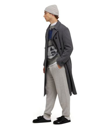 MSGM trousers in "Embroidery Cachemire blend knit" fabric