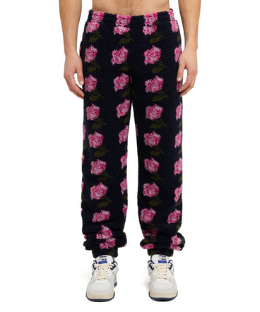 Jogger trousers in "Sherpa Jacquard" fabric