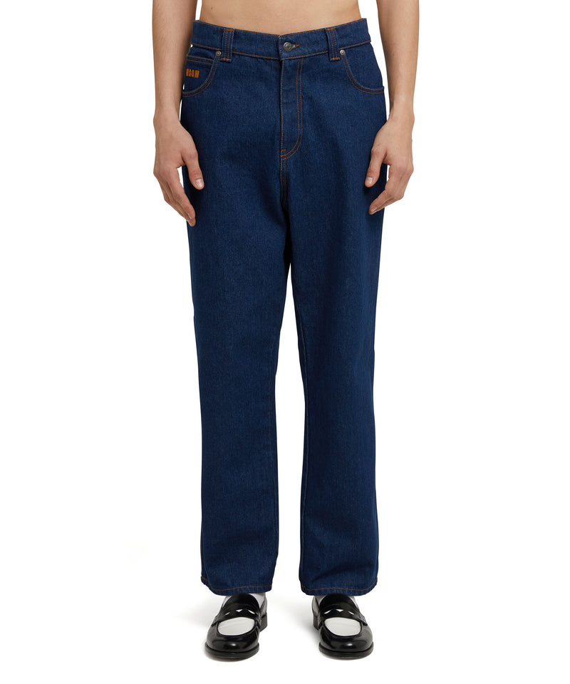 Dark Wash Denim Jeans BLUE Men 