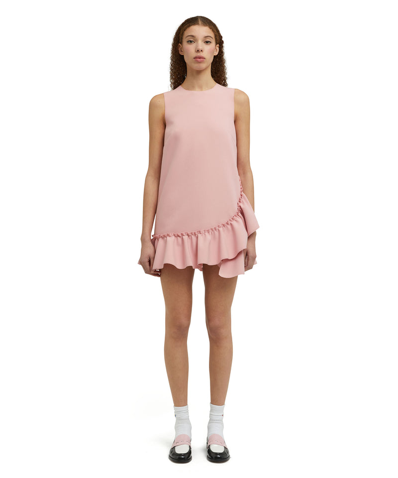 Mini dress with  "Double Crepe Cady" workmanship PINK Women 
