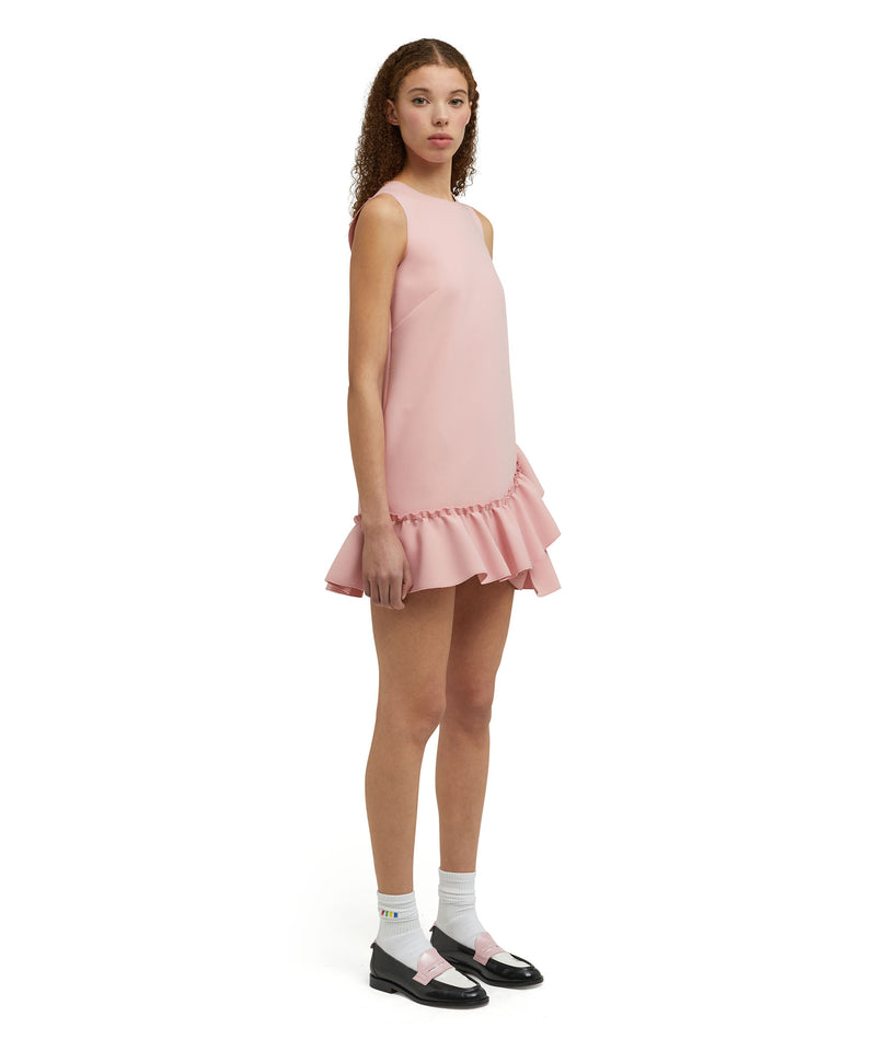 Mini dress with  "Double Crepe Cady" workmanship PINK Women 