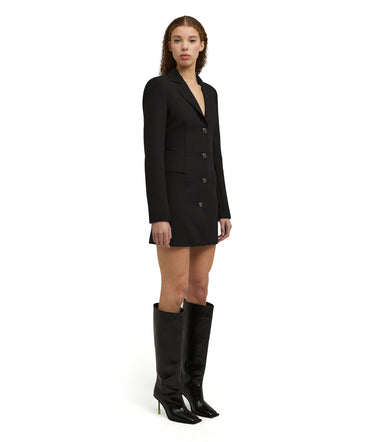 Mini dress with  "Double Crepe Cady" workmanship