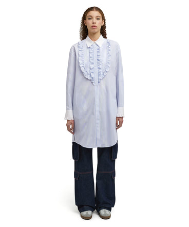 Poplin cotton chemisier shirt dress