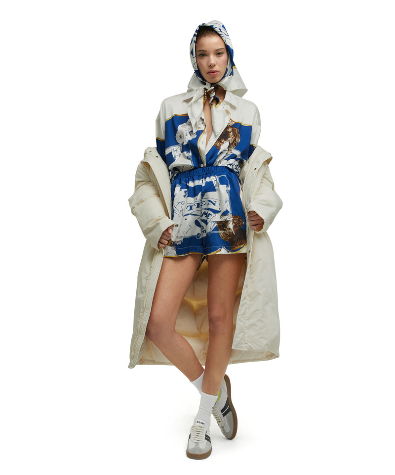 Bermuda shorts from the collaboration of "Lorenza Longhi and MSGM" WHITE Women 