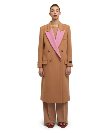 Virgin wool double-breasted coat "Wool Felt"