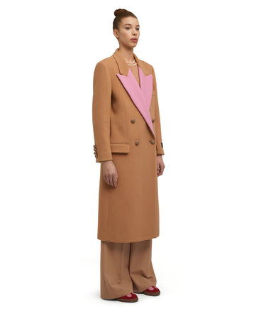 Virgin wool double-breasted coat "Wool Felt"