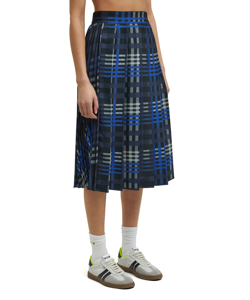 Pleated skirt WHITE/BLUE Women 