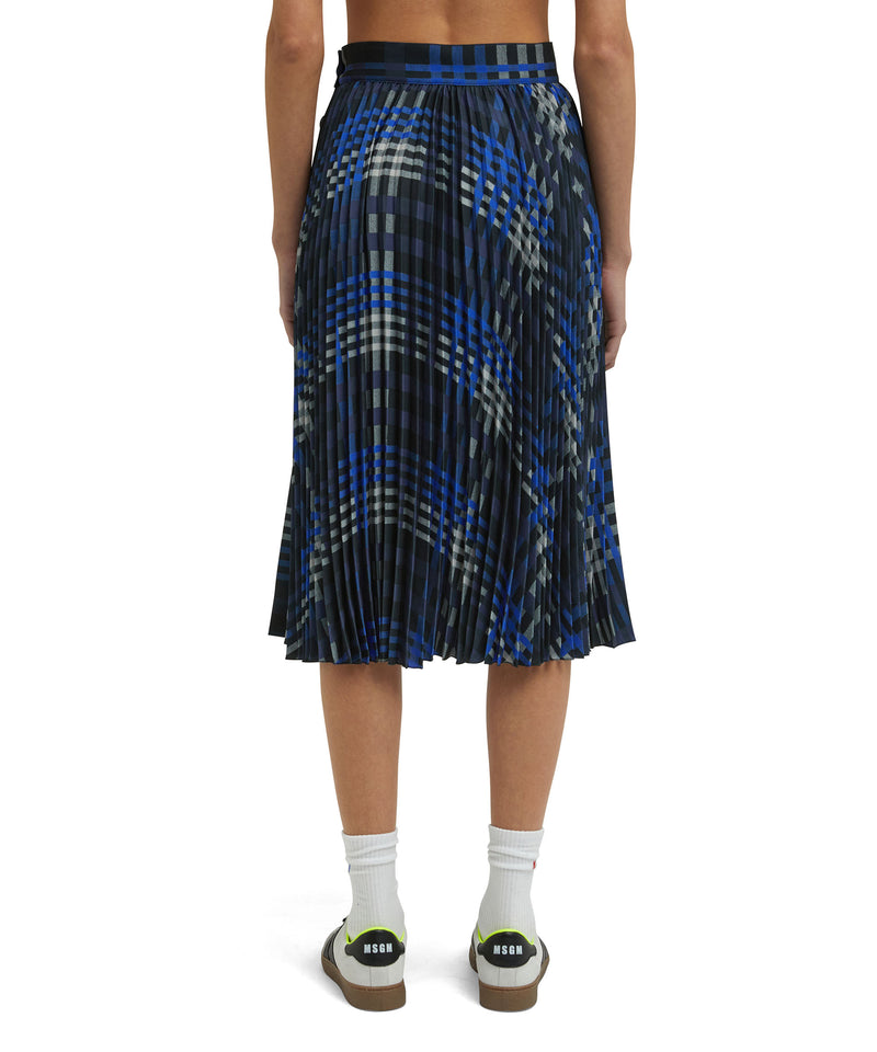 Pleated skirt WHITE/BLUE Women 