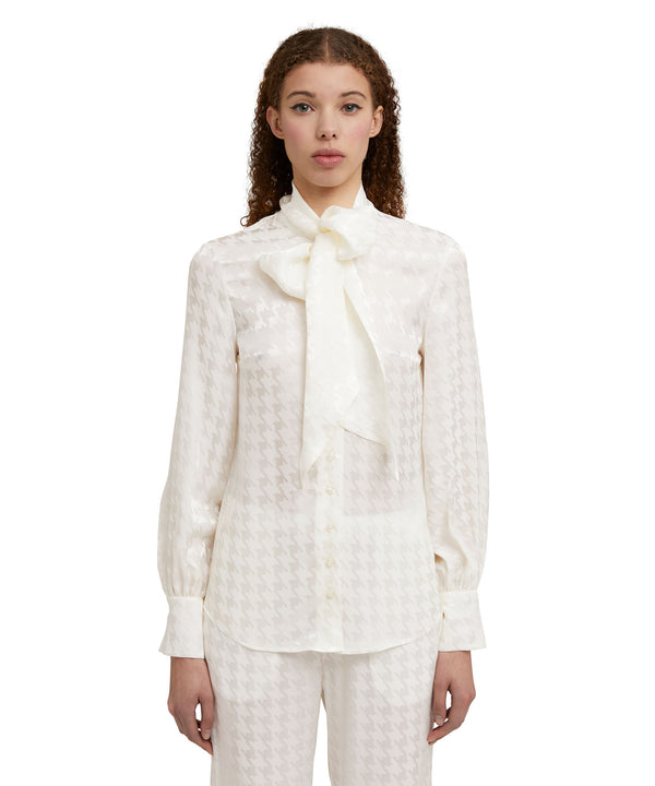 Blouse in  "Fluid Viscose Jacquard" fabric