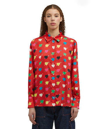 Shirt with "Arrowed Heart Print" motif