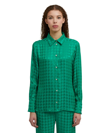 Shirt in  "Fluid Viscose Jacquard" fabric