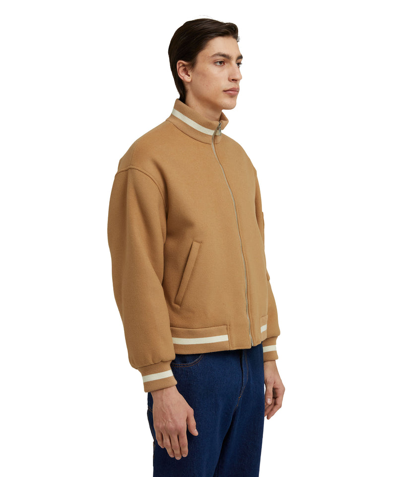 Virgin wool bomber jacket "Wool Felt" BEIGE Women 