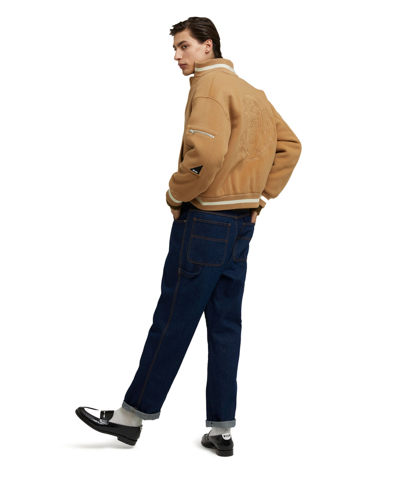 Virgin wool bomber jacket "Wool Felt" BEIGE Women 