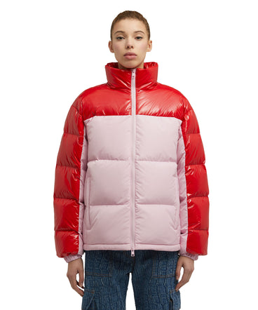 "Ripstop Nylon  & Shiny Nylon" down jacket