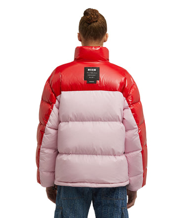 "Ripstop Nylon  & Shiny Nylon" down jacket