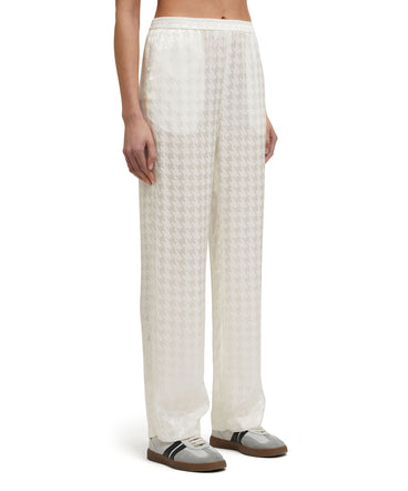 "Fluid Viscose Jacquard" fabric trousers