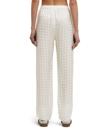 "Fluid Viscose Jacquard" fabric trousers