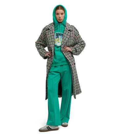 Cotton jogging trousers with MSGM Mini logo print