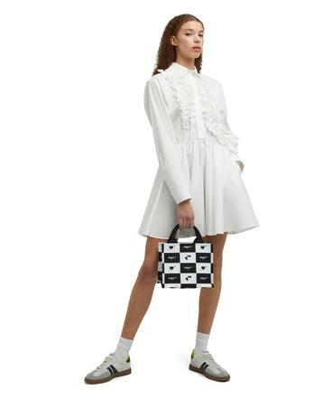 Blended cotton MSGM mini Canvas Tote Bag
