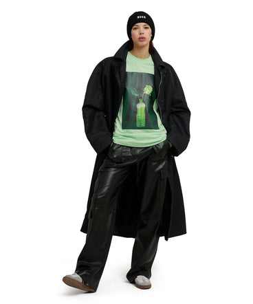 Organic cotton crewneck t-shirt from the MSGM Fantastic Green Capsule