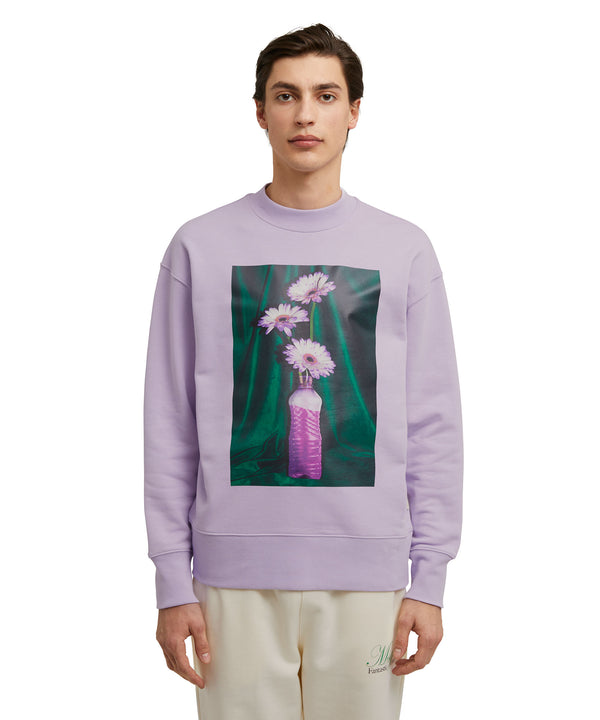 Organic cotton crewneck t-shirt from the MSGM Fantastic Green Capsule