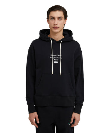Organic cotton hooded sweatshirt from the MSGM Fantastic Green Capsule