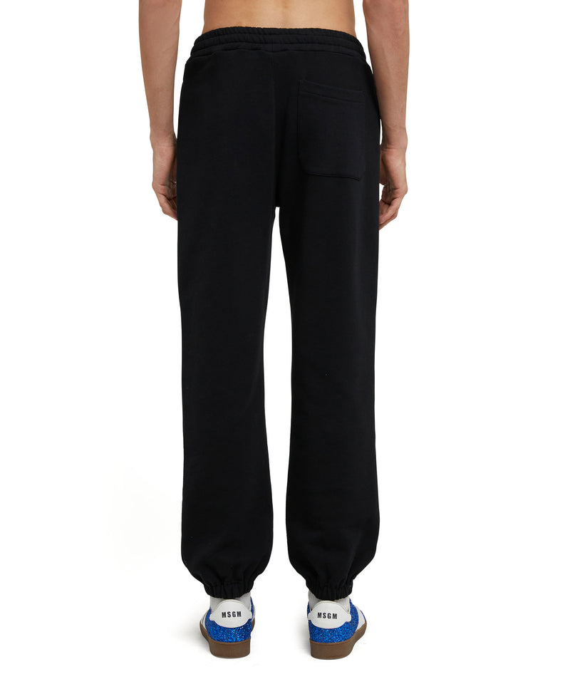 Organic cotton jogging trousers certified by the MSGM Fantastic Green Capsule BLACK Unisex 