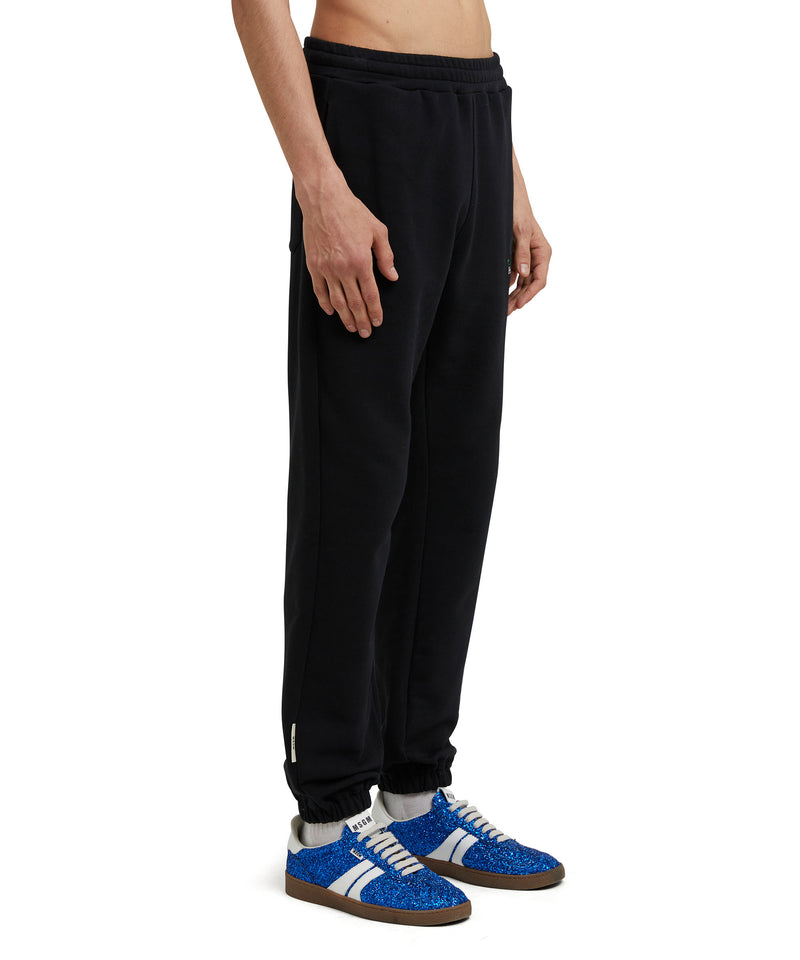 Organic cotton jogging trousers certified by the MSGM Fantastic Green Capsule BLACK Unisex 